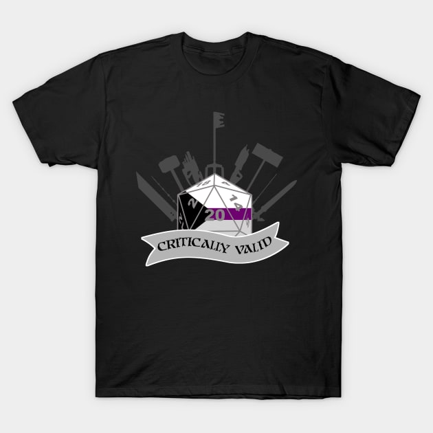 Critically Valid: Demisexual Pride T-Shirt by UVGloPanda